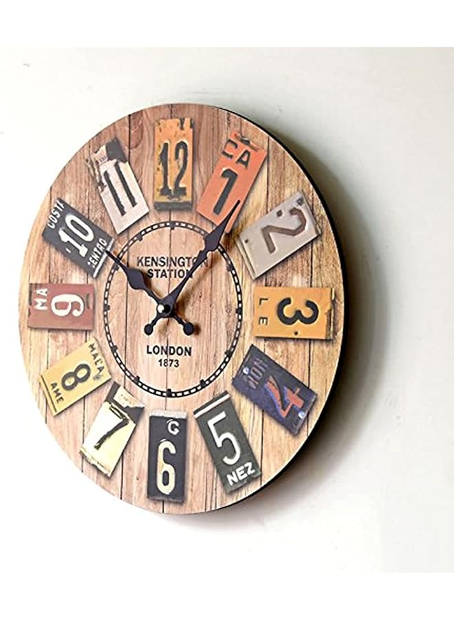 The Bros Wood Analog Clock - Wall Clocks - Image 1