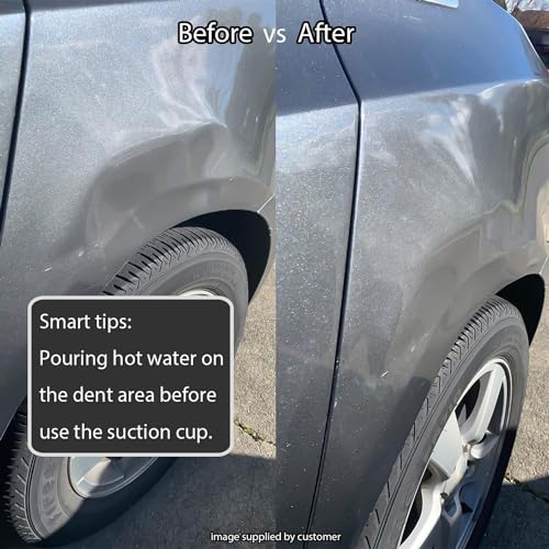 WFPOWER Yellow Suction Cup Dent Puller Handle Lifter 5inch / Dent Remover/Heavy Duty Glass Lifting Suction Cup with Small Suction Cup - Image 4