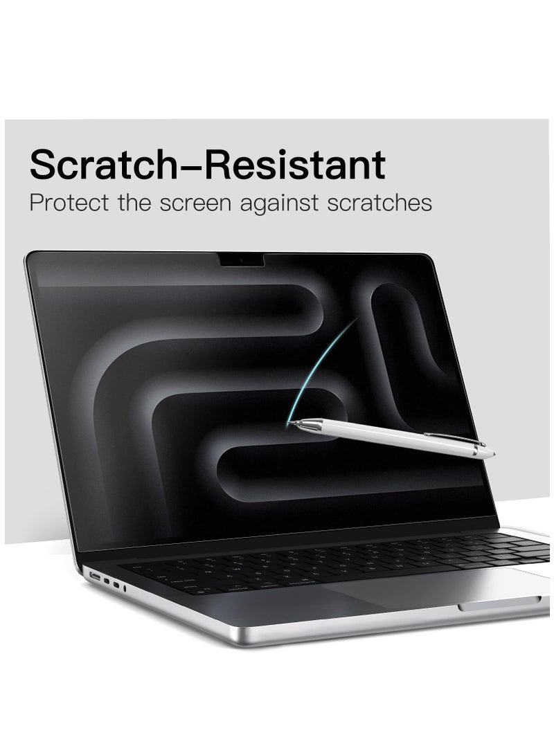 2-Pack Screen Protector For MacBook Pro 14.2-Inch (M3 / M3 Pro / M3 Max / M2 Pro / M2 Max / M1 Pro / M1 Max 2021-2023) Anti-Glare Film HD Anti-Fingerprint  - Image 5