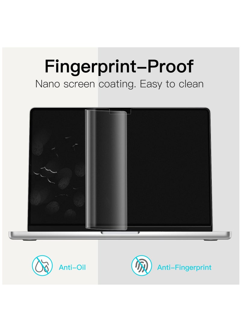2-Pack Screen Protector For MacBook Pro 14.2-Inch (M3 / M3 Pro / M3 Max / M2 Pro / M2 Max / M1 Pro / M1 Max 2021-2023) Anti-Glare Film HD Anti-Fingerprint  - Image 4