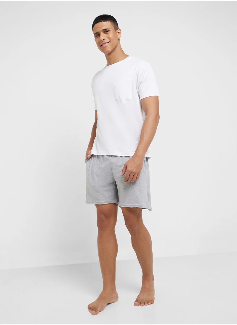 سفنتي فايف Nightwear T-Shirt & Shorts Set