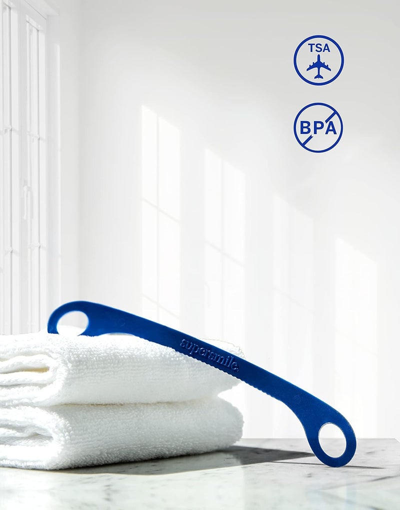 Supersmile Ripple Edge Tongue Cleaner Ergonomic Reusable Tongue Scraper 3 Count - Image 5