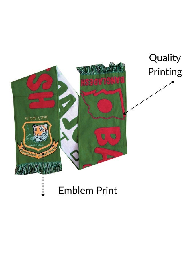 برينت شوب فور مي وشاح بنغلاديش - مثالي للرياضة والاحتفالات الوطنية والمسيرات والكريكيت والأنشطة الخارجية - إكسسوار مريح وأنيق لكل مناسبة - Image 2