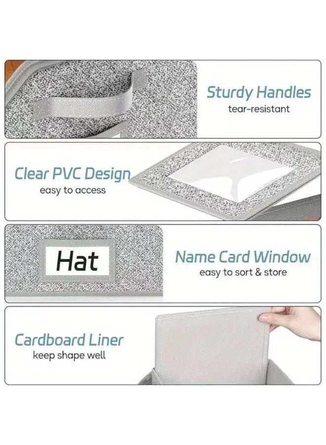 Bukela 2pc Nesting Storage Bag, Multi-Purpose Hat Organizer, Large Capacity Stackable Baseball Cap Holder for Home Use - Image 3