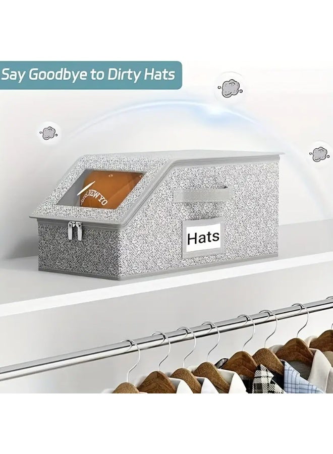 Bukela 2pc Nesting Storage Bag, Multi-Purpose Hat Organizer, Large Capacity Stackable Baseball Cap Holder for Home Use - Image 5