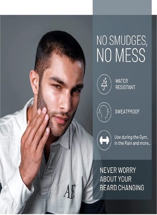 VOID Homme Instant Beard Filler Pencil Kit for Fuller, Waterproof Beard (Light Brown) - Image 4
