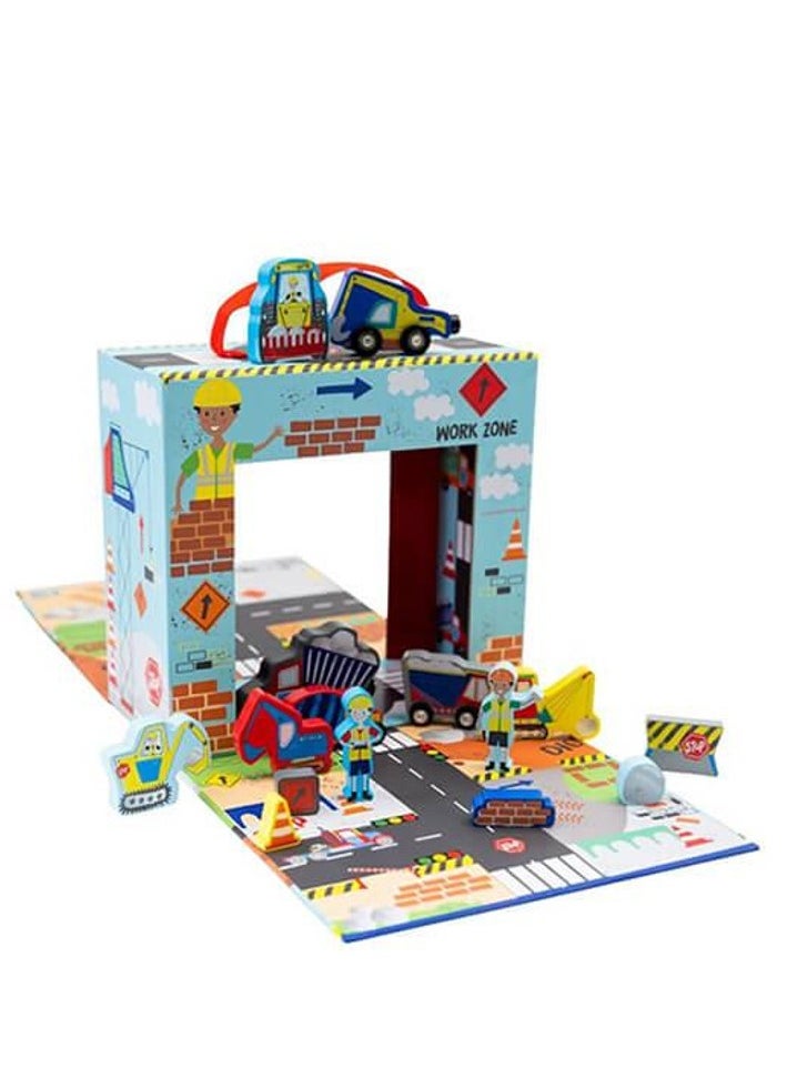 Floss & Rock - Floss & Rock Construction Playbox - Creative Building & Activity Set for Kids - Image 1