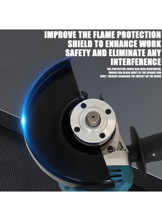 WINSEE 48V Angle grinder, high-power motor, maximum speed 10,000 RPM, drill bit, Angle grinder, cordless, rechargeable battery, lightweight, ergonomic, 2 6.0Ah lithium-ion batteries, charger - Image 3