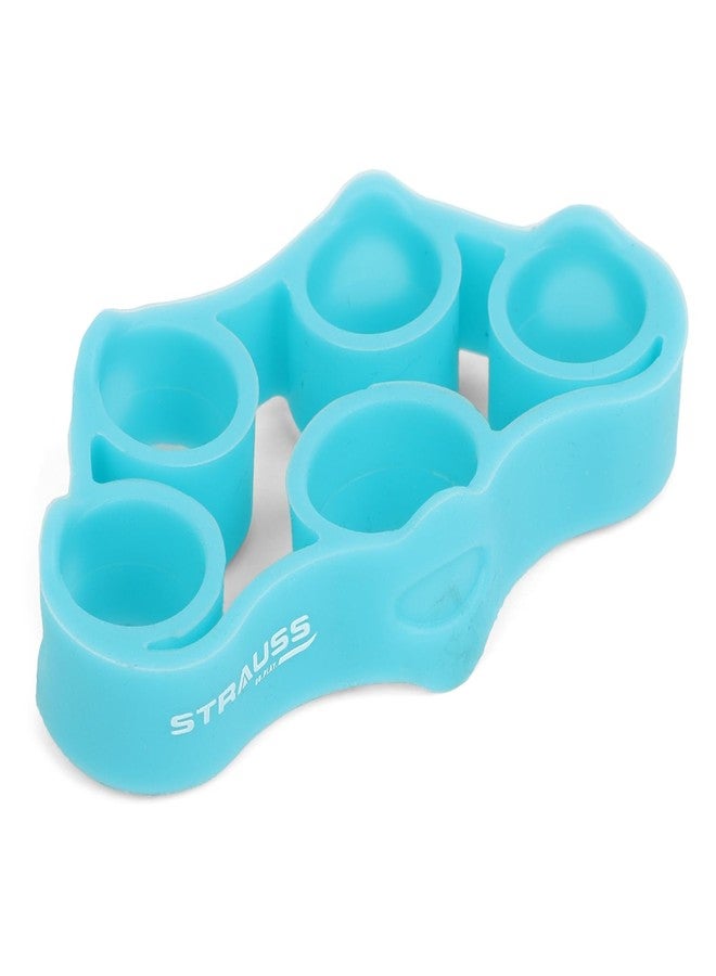 Strauss Finger Stretcher | Hand Strengthener for Carpal Tunnel Relief and Grip Strength | Silicone Finger Gripper and Finger Stretcher | Ideal for All Skill Levels, (Blue) - Image 1