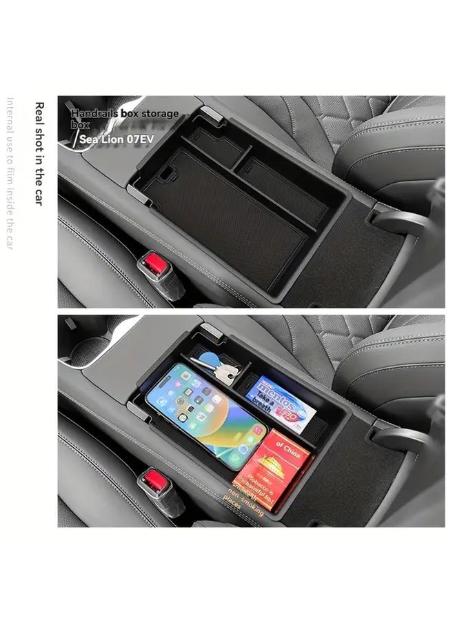 Armrest Storage Box For Vehicle Organization Seamless Fit Compact Design - Image 2