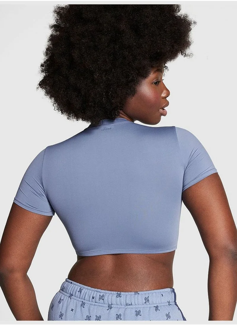 PINK Base Stretch Crop Baby Tee