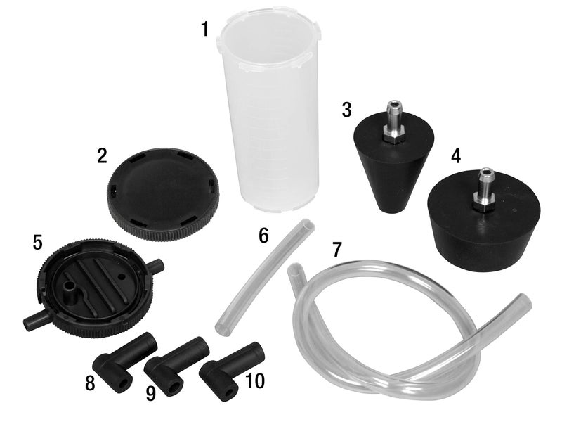 Lisle 72070 Power Steering EVAC Kit, WHITE,BLACK - Image 2