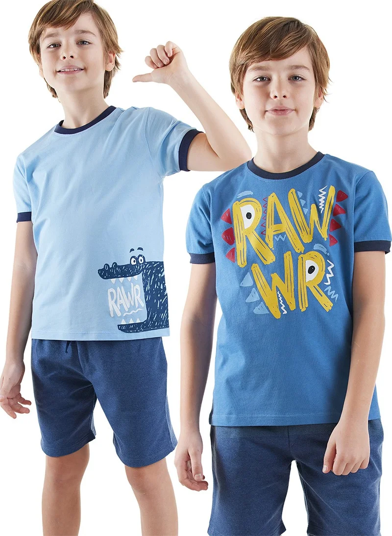 Denokids Rawr Boy 2 Pack T-shirt