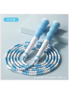 Adjustable Bamboo Segment Jump Rope for KidsWell sky blue Well sky blue