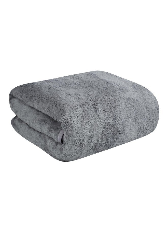 Krujyam Microfiber Large Bath Towels | (70x140) Extra Soft Plush & Quick Dry High Absorbency with Large Size Towels for Bathing (Grey) - Image 1