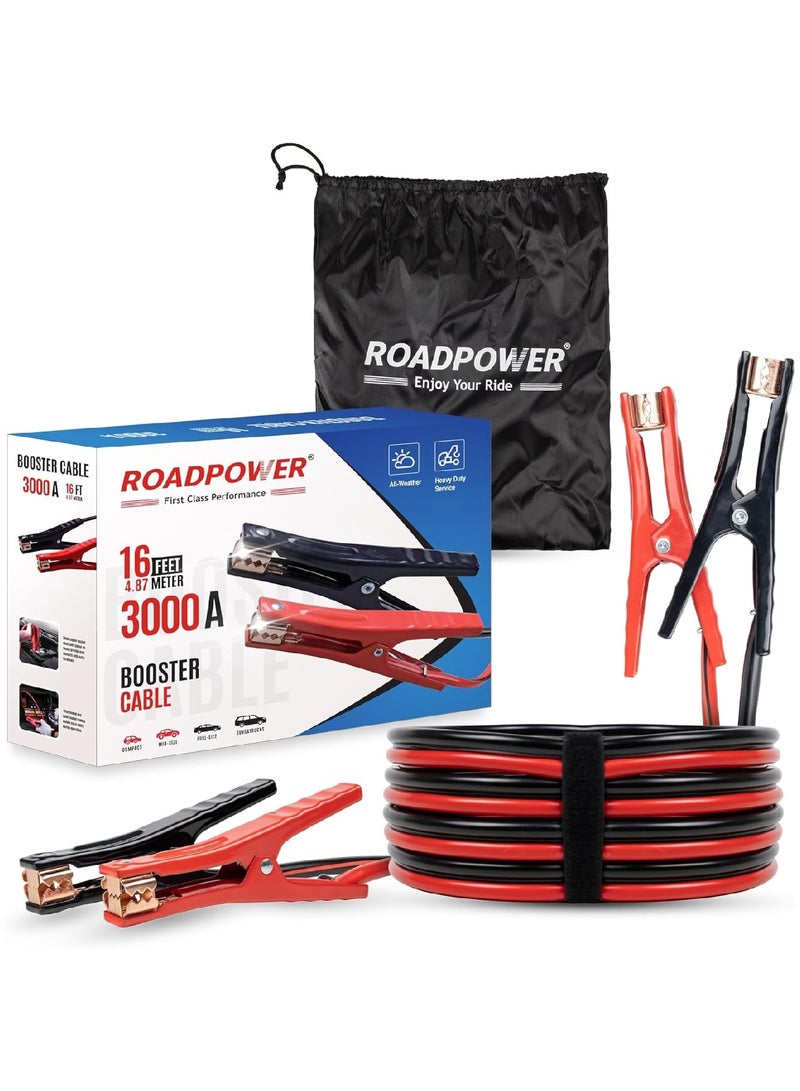 RoadPower Booster Cable With Zipper Bag 3000 AMP 4.87 Meter - Image 1