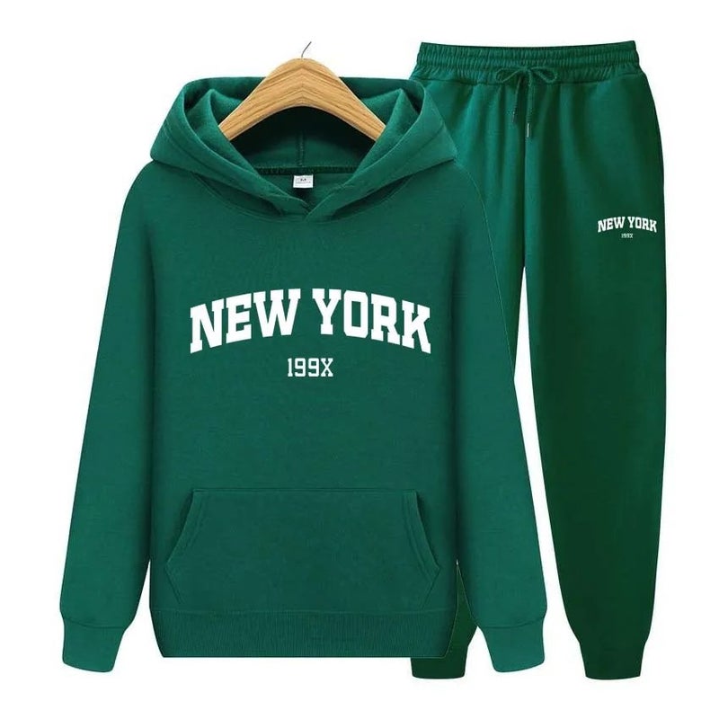 2023 Autumn New York Newyork Letters Men'S And Women'S Sweater Sweatpants Suit Couple Hoodie Sportswear - Image 4