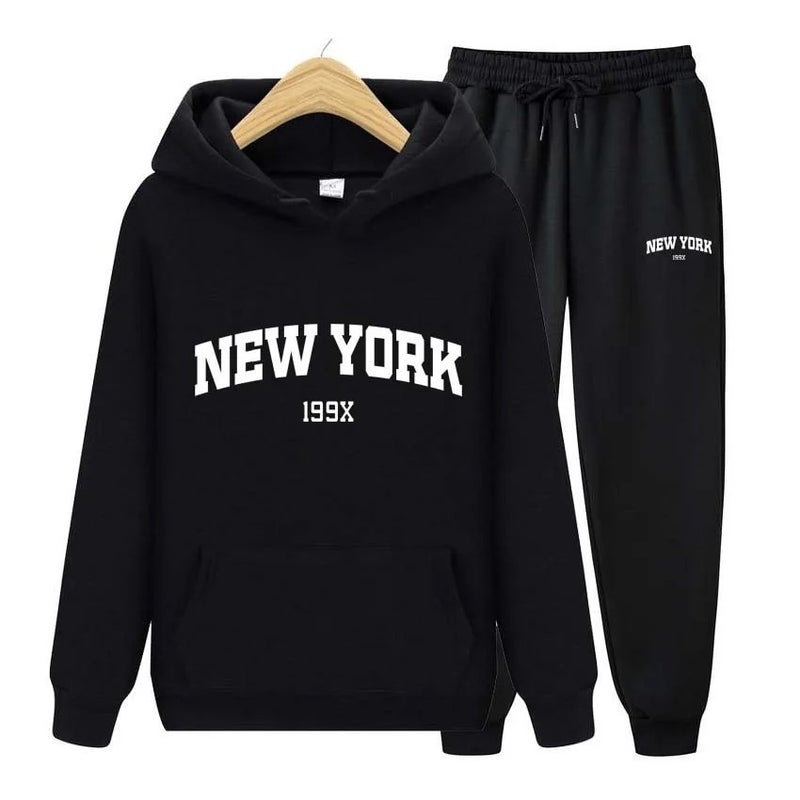 2023 Autumn New York Newyork Letters Men'S And Women'S Sweater Sweatpants Suit Couple Hoodie Sportswear - Image 5