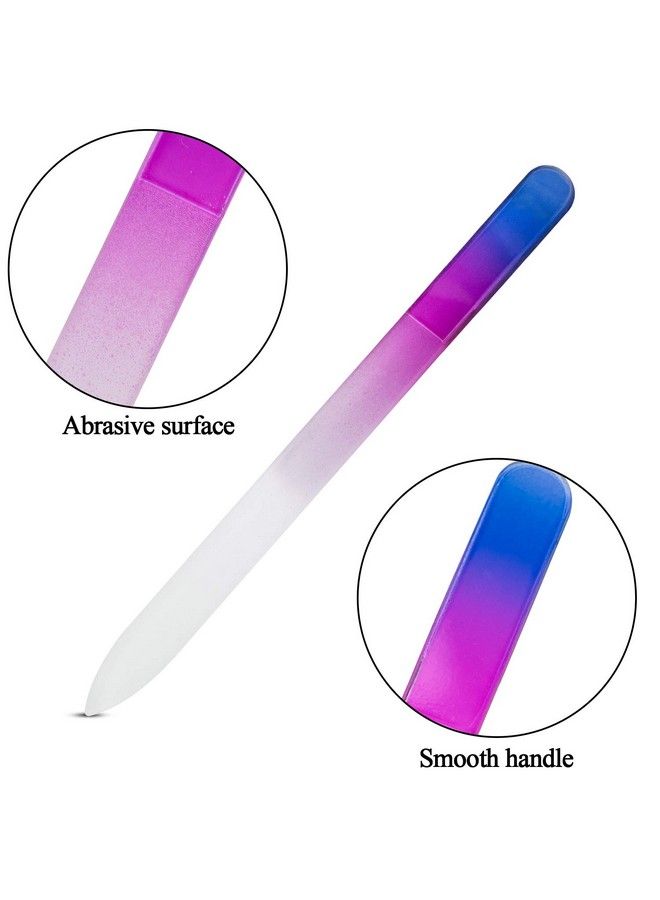 EAONE 3 Pack Glass Nail File Eaone Crystal Nail Files Doublesided Etched Fingernail Glass Nail Files For Natural Nails Professional Nail Care Tool Stocking Stuffers For Women Nail Foot Tool With Case - Image 4