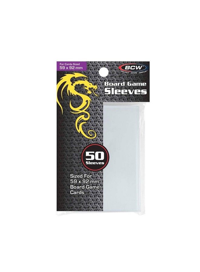 BCW 1Bg59X92 Gaming Board Game Sleeves 59 Mm X 92 Mm - Image 1