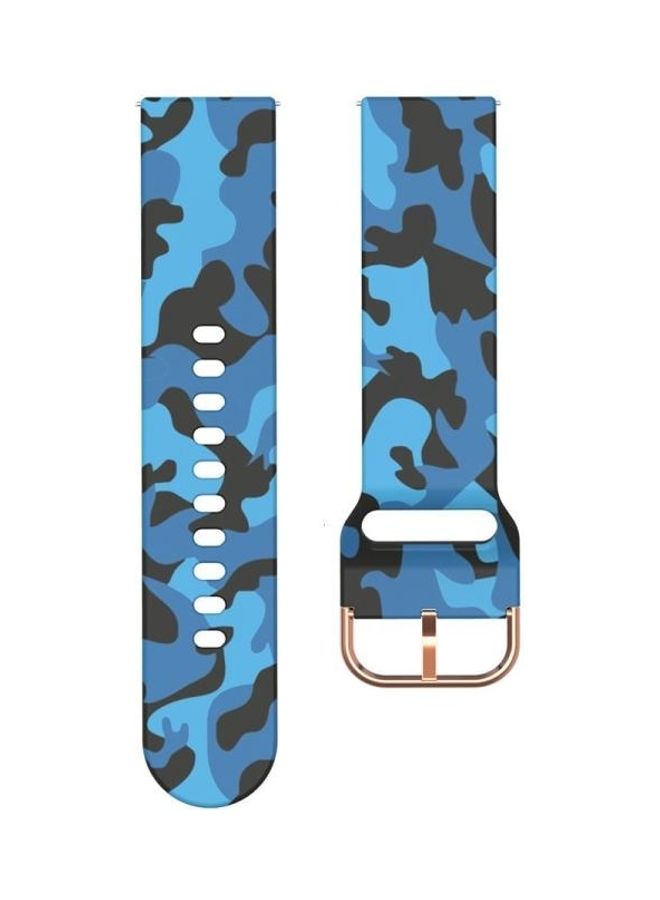 BGM Replacement Strap for Samsung Galaxy Watch 46mm Blue Camouflage - Image 2