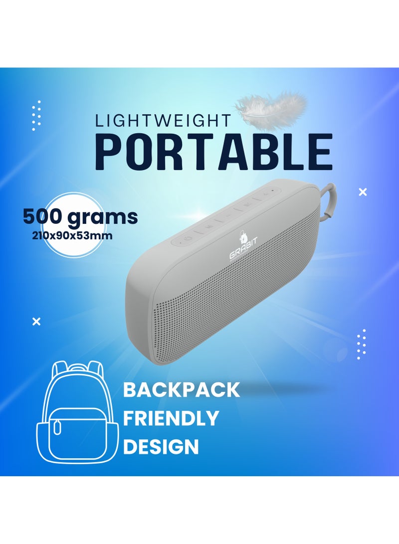 GRABIT G-ROCK 5W Bluetooth Speaker – Compact, Powerful Stereo with 4H Playtime  - Image 4