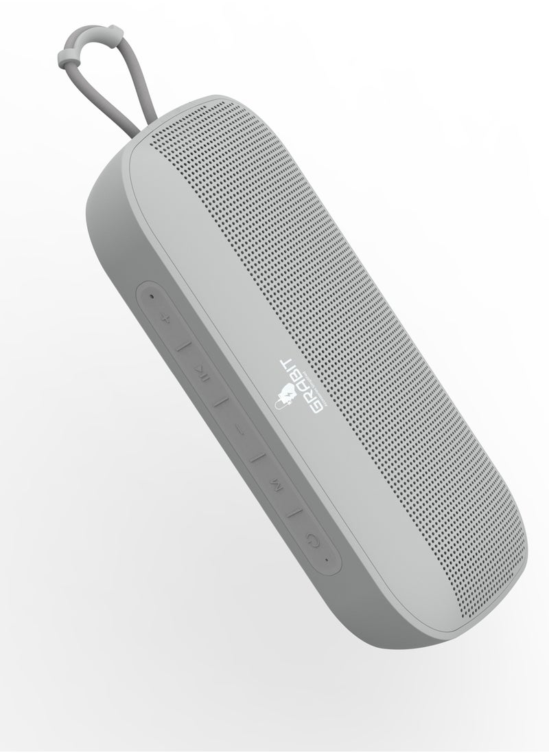 GRABIT - G-ROCK 5W Bluetooth Speaker – Compact & Powerful Experience clear stereo sound with Bluetooth 5.2, dual 52mm speakers, and a 1200mAh battery for 3-4 hours of playtime. Lightweight (0.5kg) and travel-friendly, it’s perfect for home, office, and outdoor use. Compatible with iPhone, Samsung, OnePlus, Xiaomi, Huawei, Google Pixel, iPads, MacBooks, and more. - Image 1