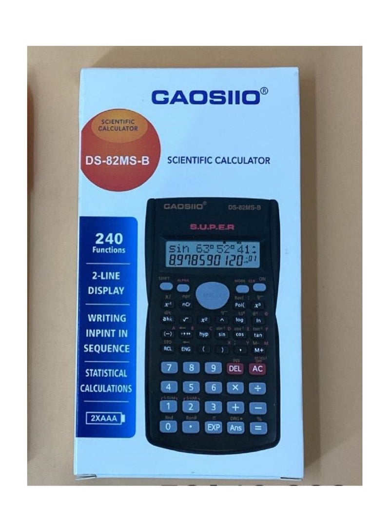 Generic Scientific calculator 10+2 numbers LCD display for students, mathematics tool 240 calculation functions 