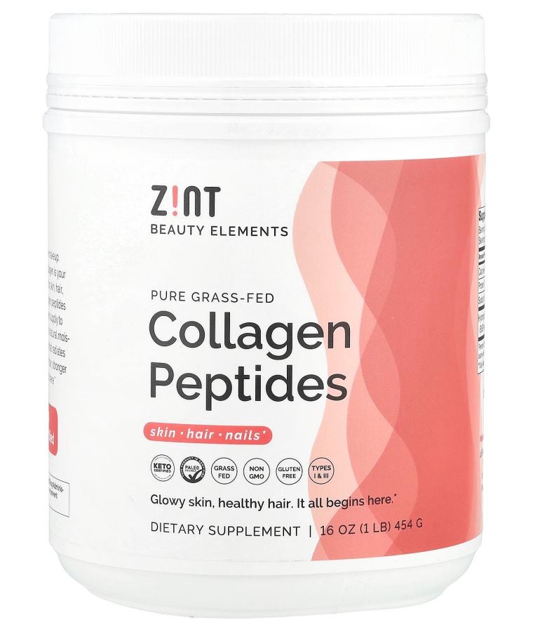 Pure Grass-Fed Collagen Peptides Unflavored Container 16 oz (454 g)