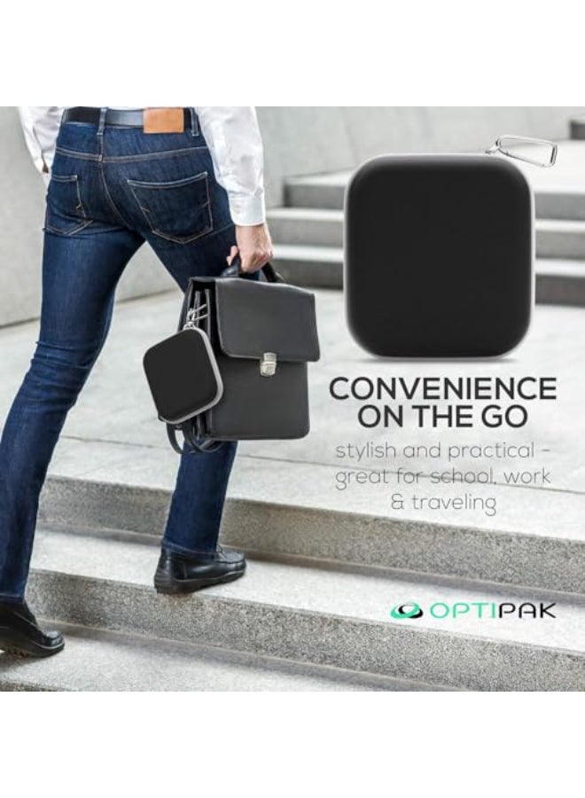 OPTIPAK Multipurpose Purse Pouch Neoprene Makeup Bag with Zipper Pouch Carabiner Keychain Portable Travel Cosmetic Bag Womens Travel Makeup Tote Pack of 1 - Image 4