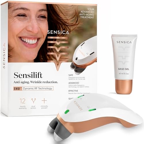 Sensica Sensilift AntiAging RF Skin Tightening Device SalonStyle Radio Frequency Face Sculpting Tool for Face Neck Lifting Firming Wrinkle Reduction AtHome Skincare Machine - Image 1