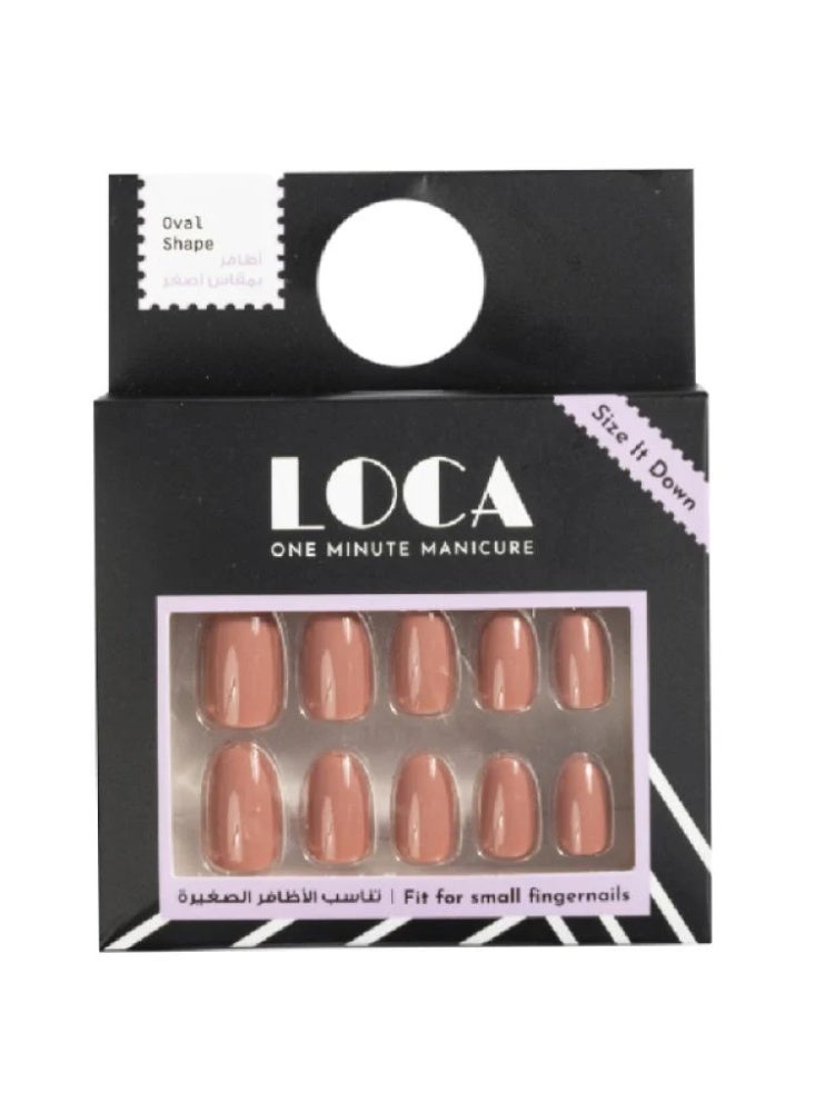 لوكا اظافر صناعية لصق ذاتي من لوكا - N6 شكل بيضاوي لون نود - Image 1