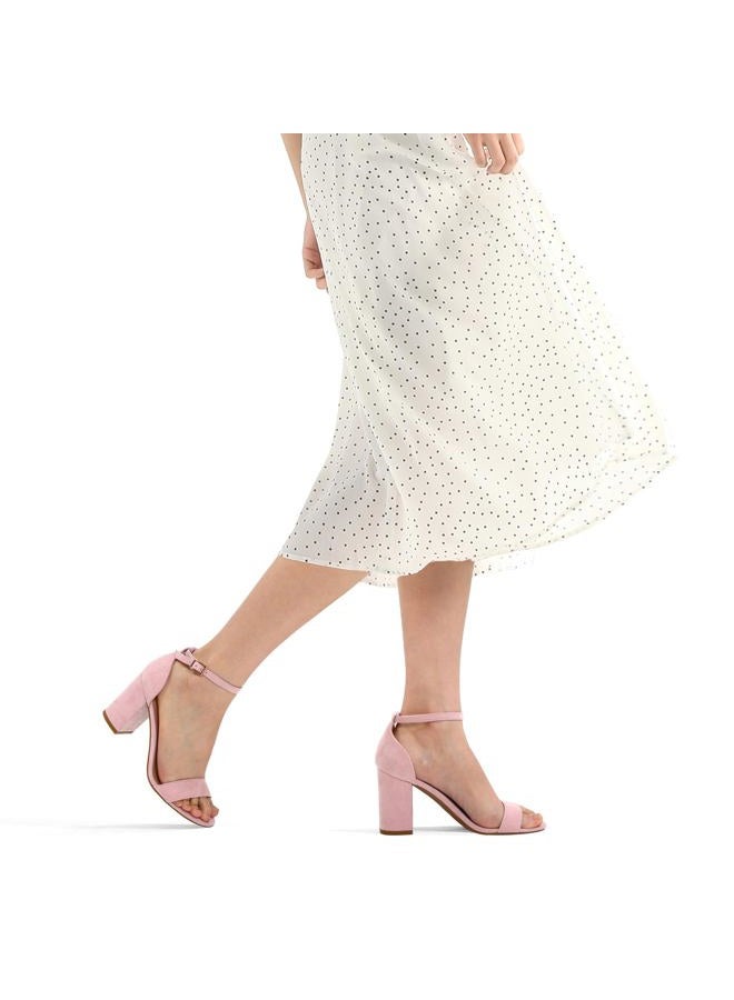 COASIS Women's Chunky Block Heels Open Toe Ankle Strap 3.5 Inch Heeled Sandals - Image 4