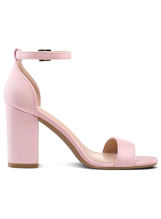COASIS Women's Chunky Block Heels Open Toe Ankle Strap 3.5 Inch Heeled Sandals - Image 5