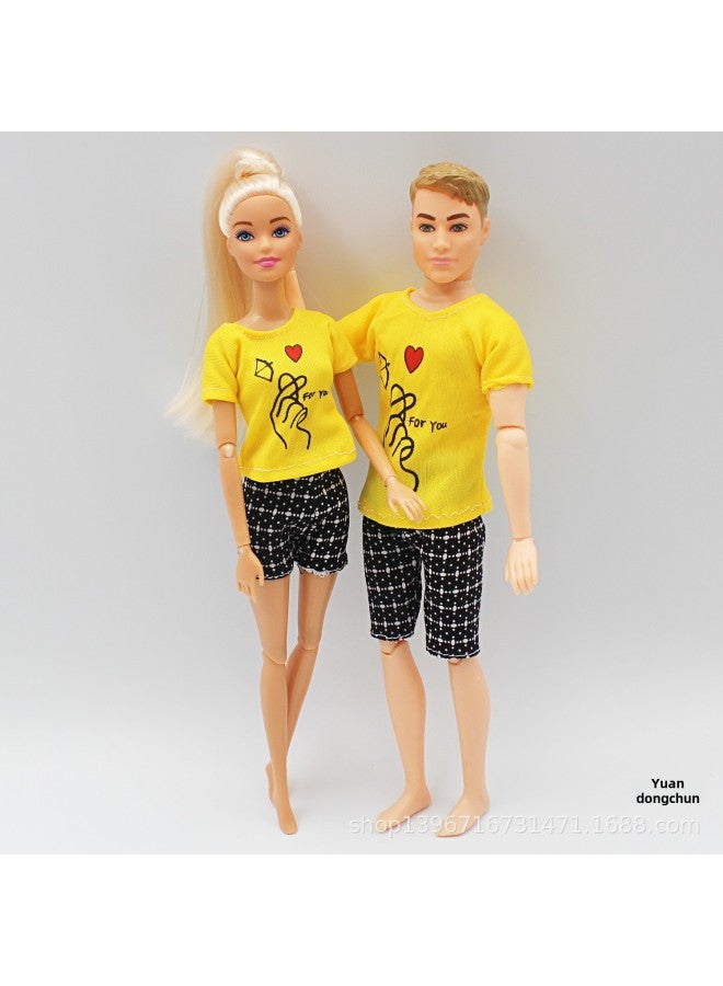 Bababi Bag Stall Toy Doll Couple Men And Women One Bag Multiple Optional Big-na-Color:Couple -9-Height:Barbie/Ken Couple Set Bag
