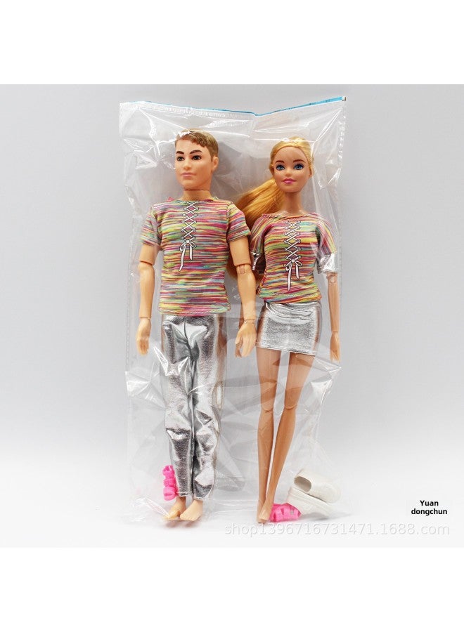 Bababi Bag Stall Toy Doll Couple Men And Women One Bag Multiple Optional Big-na-Color:Couple -9-Height:Barbie/Ken Couple Set Bag