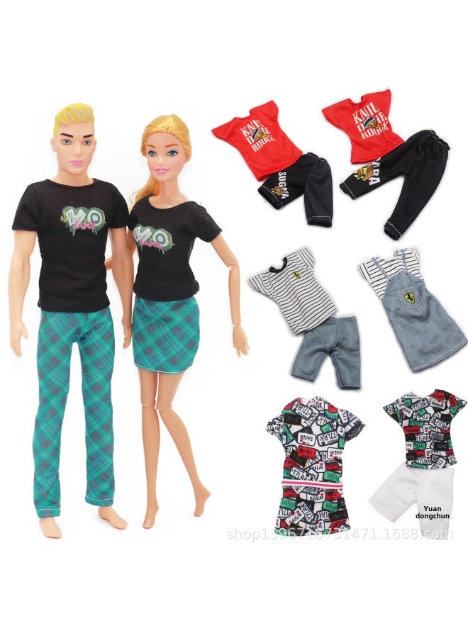 Bababi Bag Stall Toy Doll Couple Men And Women One Bag Multiple Optional Big-na-Color:Couple -9-Height:Barbie/Ken Couple Set Bag