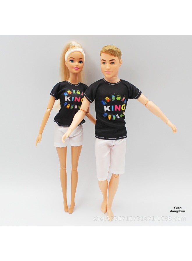 Bababi Bag Stall Toy Doll Couple Men And Women One Bag Multiple Optional Big-na-Color:Couple -9-Height:Barbie/Ken Couple Set Bag