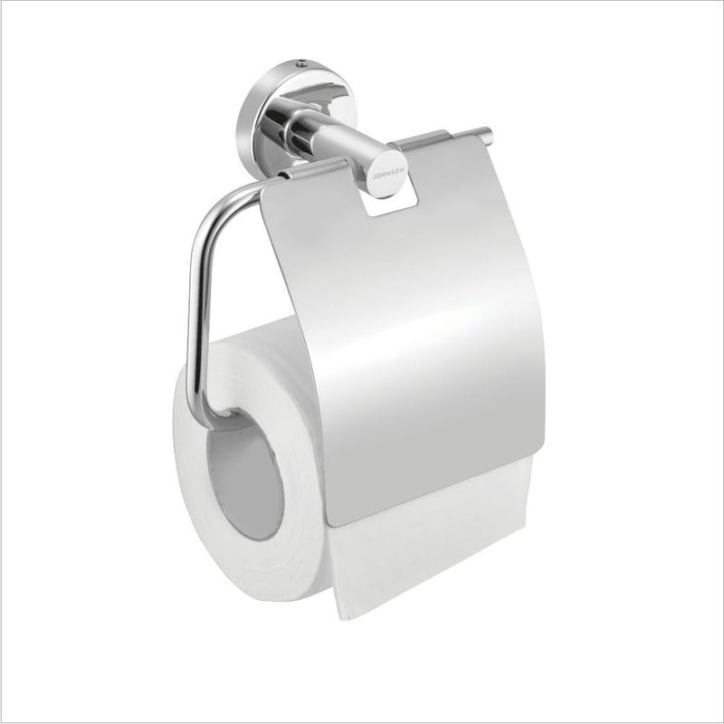 Johnson Bathrooms Johnson Alpha 304 Grade Toilet Paper Holder for Bathroom Toilet Roll Holder with Mini Shelf Rack Stand Chrome Colour T1554CAMZ 1 Year Warranty - Image 5