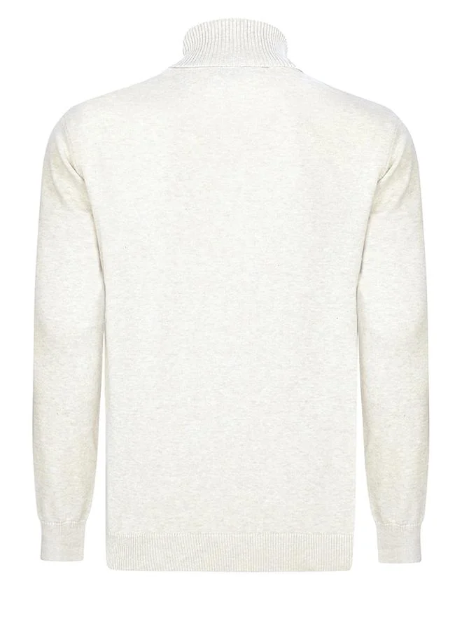 FELIX HARDY Ecru-Black Turtleneck Pullover Pack of 2 for Men | Best Price UAE