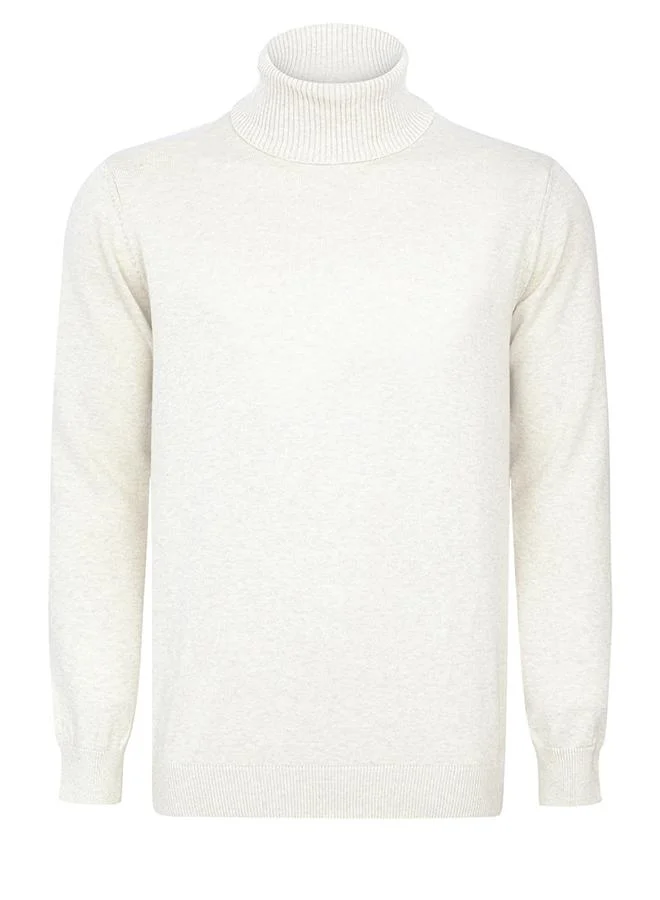 FELIX HARDY Ecru-Black Turtleneck Pullover Pack of 2 for Men | Best Price UAE