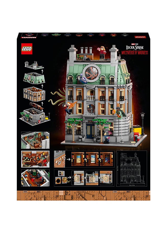 Marvel Sanctum Sanctorum 76218 Modular Building Kit; Collectible Doctor Strange Set For Adult Model-Makers; Includes 9 Iconic Minifigures; Gift Idea For Mature Fans Of The Marvel Universe (2,708 Pieces)