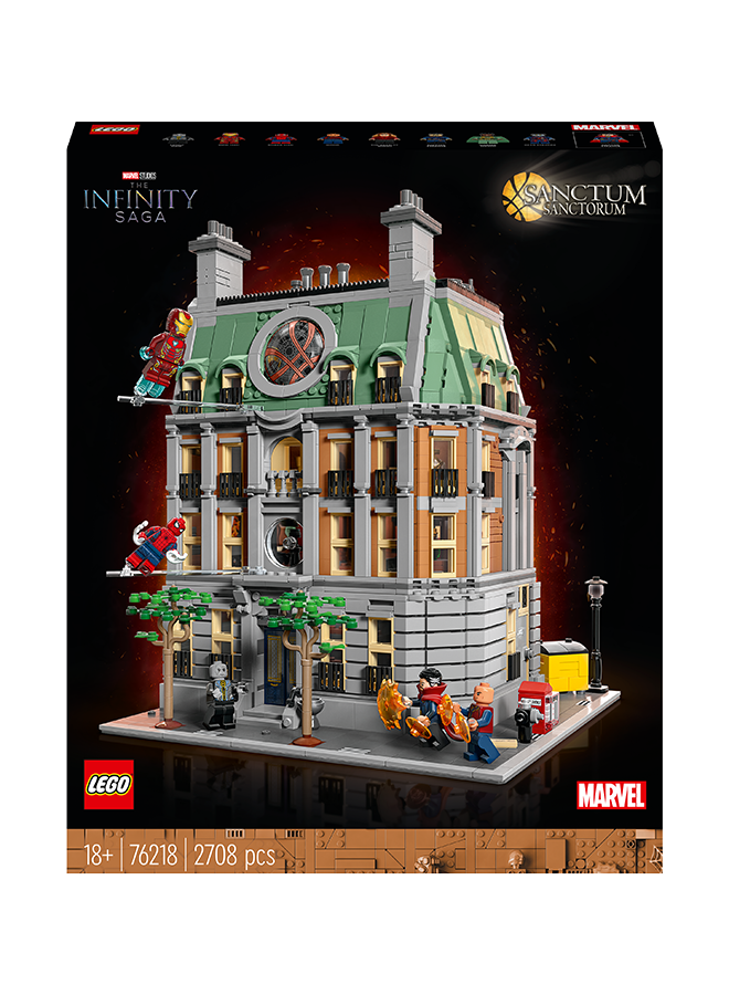ليغو Marvel Sanctum Sanctorum 76218 Modular Building Kit; Collectible Doctor Strange Set For Adult Model-Makers; Includes 9 Iconic Minifigures; Gift Idea For Mature Fans Of The Marvel Universe (2,708 Pieces)