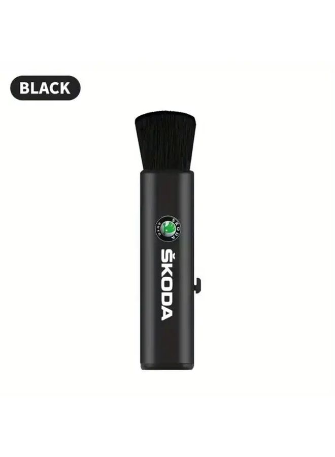 Silvery Telescopic Car Interior Cleaning Brush Soft Bristle Ergonomic Handle Compact Design For Tight Spaces - Image 4