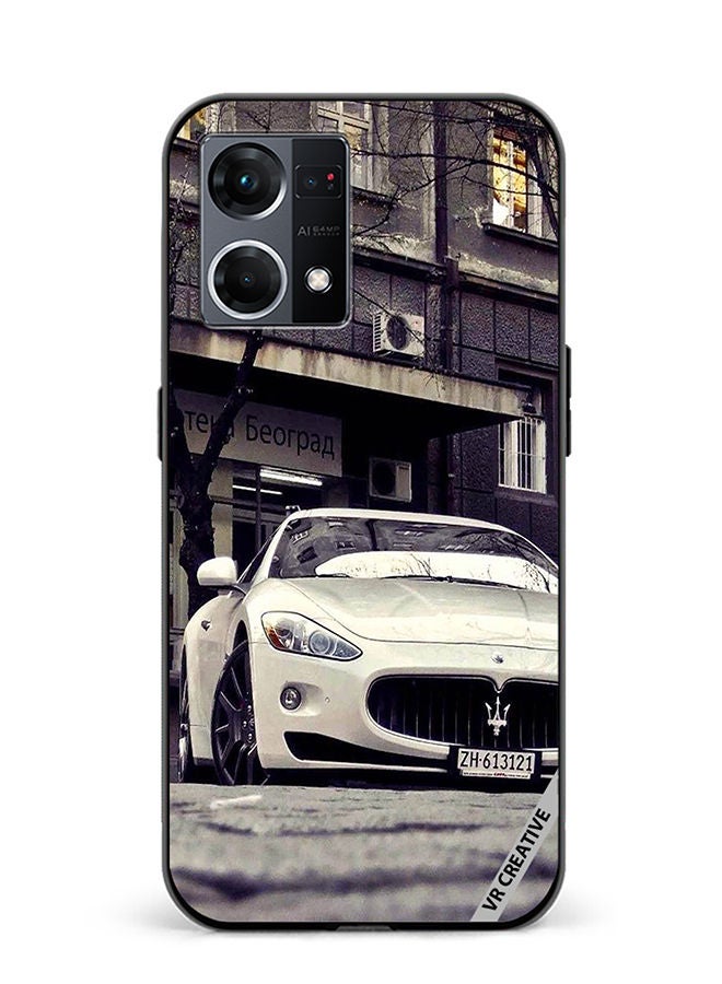 VR CREATIVE Protective Case Cover For Oppo Reno8 4G Maserati Grantursimo Design Multicolour - Image 1