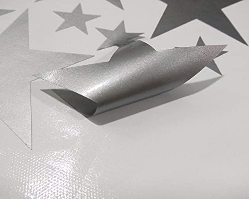 BugyBagy Assorted Silver Star Wall Vinyl Decals Stickers - 112pcs (1.18" to 1.97" Sizes) – Easy Peel and Stick, Perfect for Nursery, Kids Room, Bedroom Décor by BugyBagy - Image 2