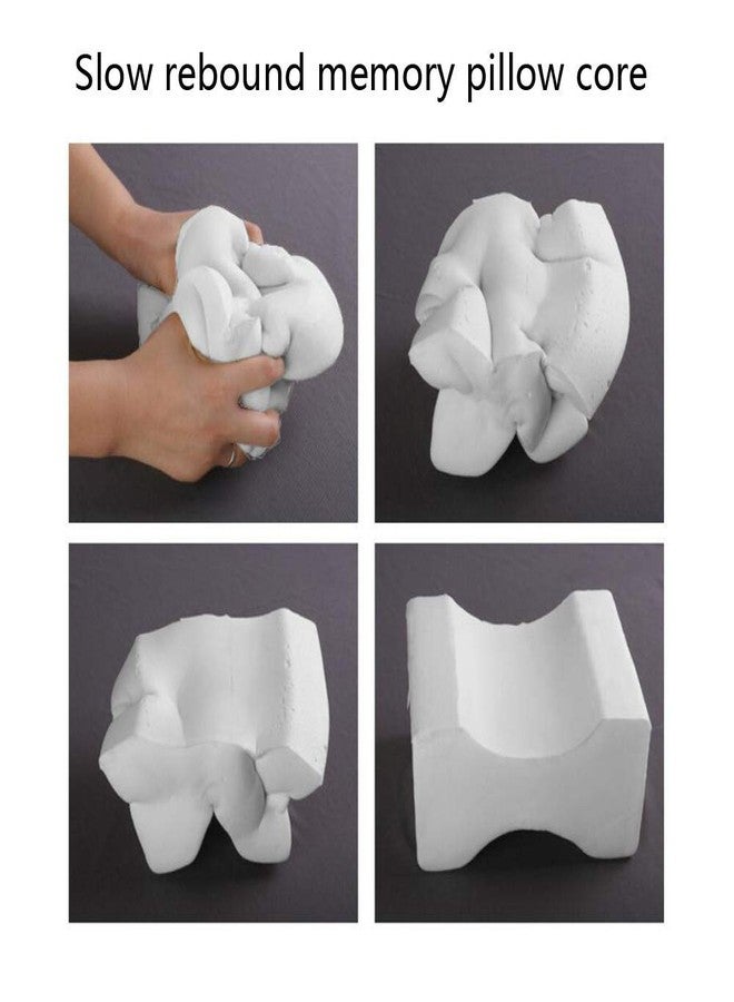 METRON- Leg & Knee Spacer Pillow for Side Sleepers | Helps in Back & Sciatic Nerve Pain Relief | During Pregnancy Helps in Leg Joint Pain | Soft Memory Foam | Color White - Image 5