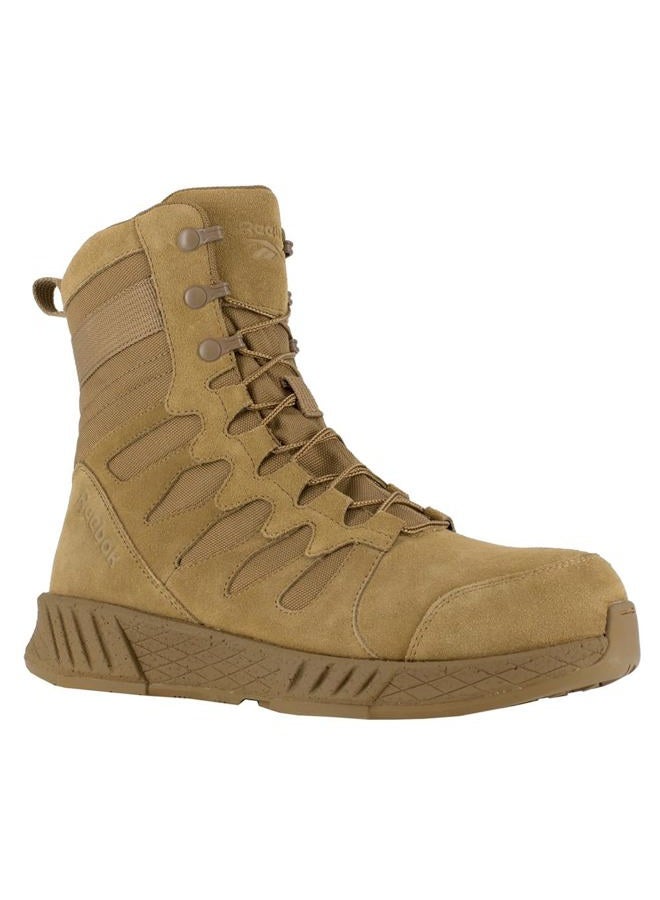 Reebok Work Men's RB4360 Floatride Energy Safety Toe 8" Tactical Boot with Side Zipper Coyote Military, 10 - Image 2