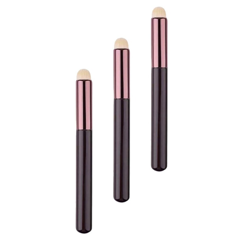 ibasenice 3pcs Mini Lip Smudge Brush Set with Artificial Fiber for Makeup Blending and Concealer Application, Portable Lipstick Applicators for Women’s Beauty Tools - Image 1