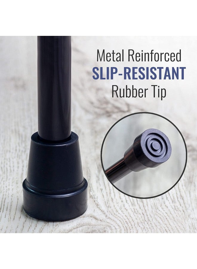 DMI Walking Cane and Walking Stick for Adult Men and Women, FSA Eligible, Lightweight and Adjustable from 30-39 Inches, Supports up to 250 Pounds with Ergonomic Hand Grip and Wrist Strap, Black - Image 4